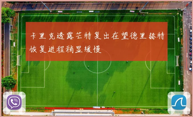 卡里克透露芒特复出在望德里赫特恢复进程稍显缓慢